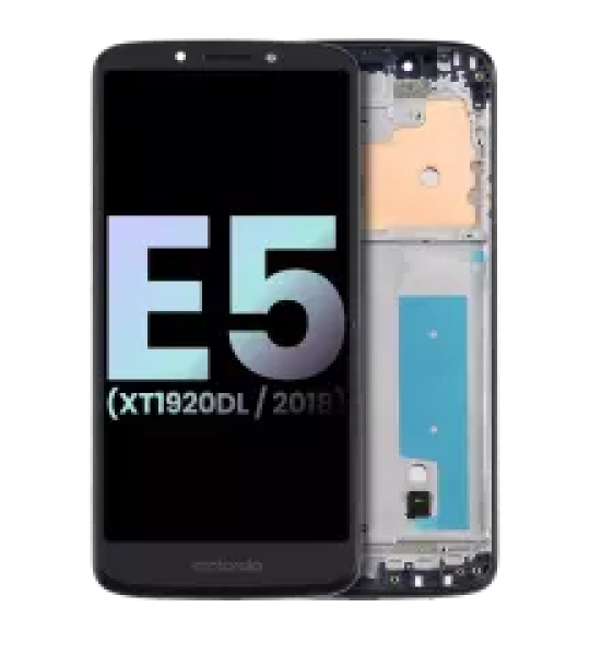 Motorola Moto E5 (2018) Display + Frame - Flash Gray SVP