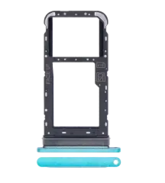 Motorola Moto E7 (2020) Sim Tray - Aqua Blue OEM-Equivalent