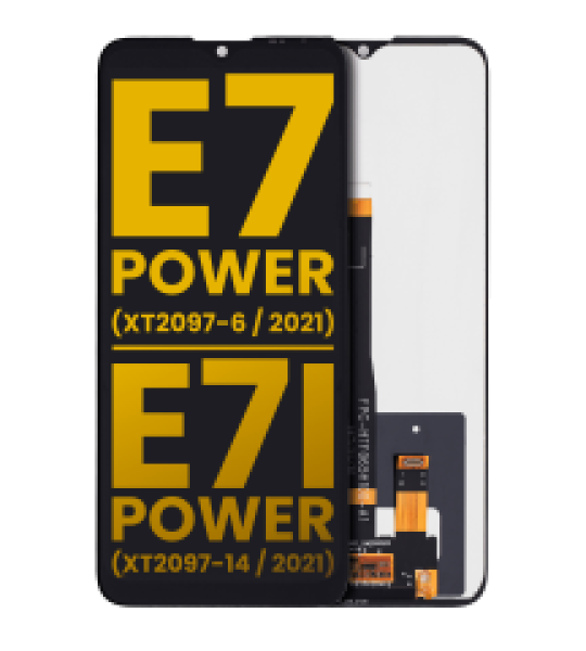 Motorola Moto E7 Power (2021) / E7i Power (2021) Display (No Frame) - Black Refurbished