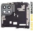 Motorola Moto G 5G (2020) / One 5G Ace (2021) Back Camera Lens + Bracket - Frosted Silver AM Plus