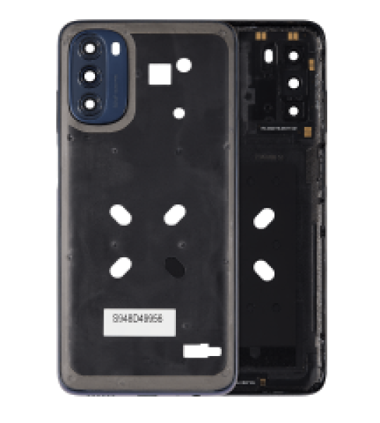 Motorola Moto G 5G (2022) Mid-Frame Housing + Camera Lens - Moonlight Gray OEM-Equivalent