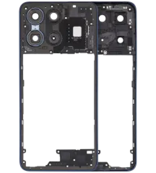 Motorola Moto G 5G (2025) Mid-Frame Housing - Sapphire Blue OEM-Equivalent