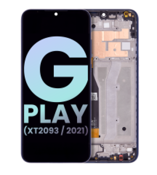 Motorola Moto G Play (2021) Display + Frame - Misty Blue SVP