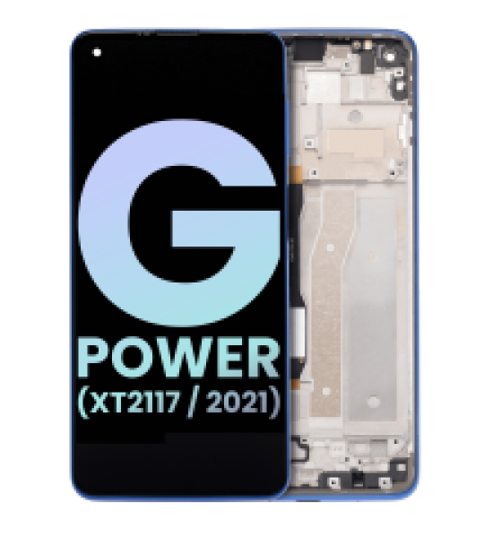 Motorola Moto G Power (2021) Display + Frame - Blue SVP