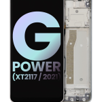 Motorola Moto G Power (2021) Display + Frame - Polar Silver SVP