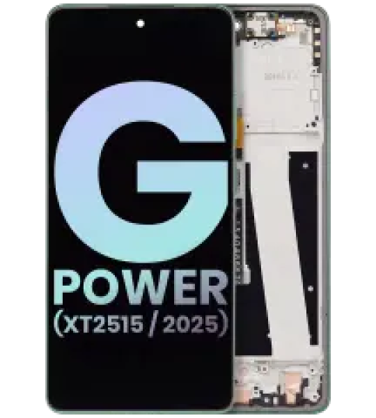 Motorola Moto G Power (2025) Display + Frame - Leaf Green SVP