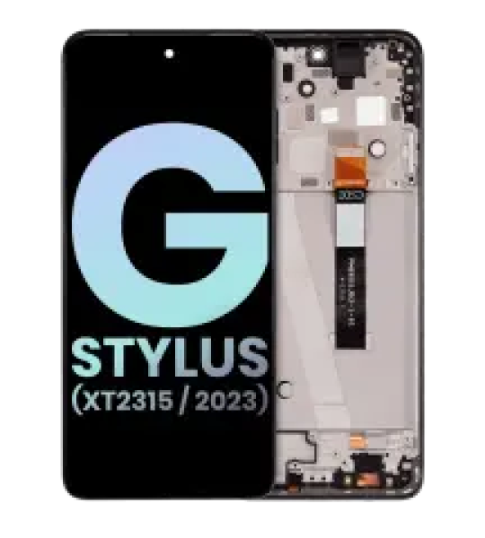 Motorola Moto G Stylus 5G (2023) Display + Frame - Cosmic Black SVP