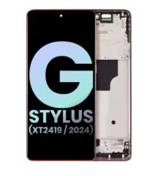 Motorola Moto G Stylus 5G (2024) Display + Frame - Scarlet Wave SVP
