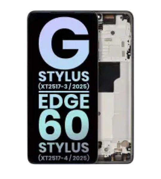 Motorola Moto G Stylus 5G (2025) / Edge 60 Stylus (2025) Display + Frame - Gibraltar Sea SVP