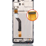 Motorola Moto G60 Display + Frame - Black Refurbished