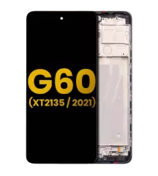 Motorola Moto G60 Display + Frame - Black Refurbished