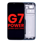 Motorola Moto G7 Power Display + Frame - Marine Blue Soft Oled