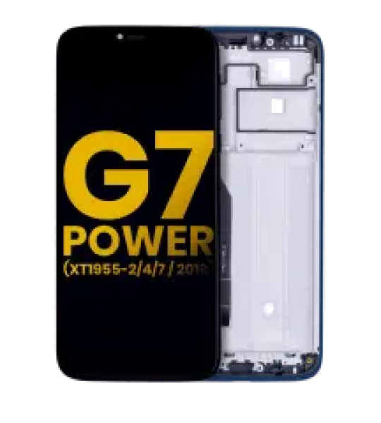 Motorola Moto G7 Power Display + Frame - Marine Blue Refurbished