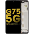 Motorola Moto G75 5G (2024) Display + Frame - Charcoal Gray Refurbished