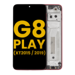 Motorola Moto G8 Play Display + Frame - Magenta Red Refurbished