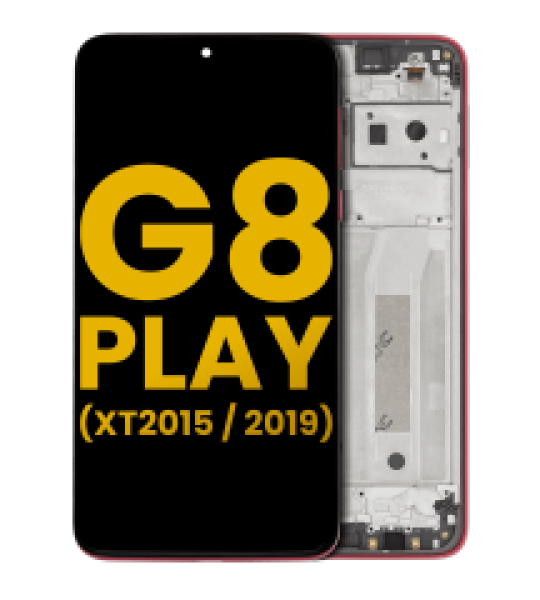 Motorola Moto G8 Play Display + Frame - Magenta Red Refurbished