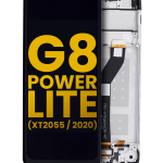 Motorola Moto G8 Power Lite Display + Frame - Black Refurbished