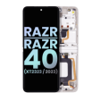 Motorola Moto Razr / Razr 40 (2023) Display + Frame (Main) - Vanilla Cream SVP