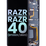 Motorola Moto Razr / Razr 40 (2023) Display + Frame (Main) - Sage Green SVP