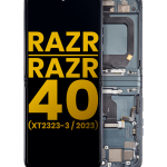 Motorola Moto Razr / Razr 40 (2023) Display + Frame (Main) - Sage Green Refurbished