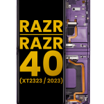 Motorola Moto Razr / Razr 40 (2023) Display + Frame (Main) - Summer Lilac Refurbished