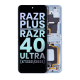 Motorola Moto Razr Plus / Razr 40 Ultra (2023) Display + Frame (Inner) - Glacier Blue SVP
