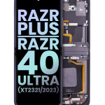 Motorola Moto Razr / Razr 40 (2023) Display + Frame (Inner) - Infinite Black SVP