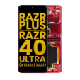 Motorola Moto Razr Plus / Razr 40 Ultra (2023) Display + Frame (Inner) - Viva Magenta Refurbished