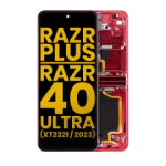 Motorola Moto Razr Plus / Razr 40 Ultra (2023) Display + Frame (Inner) - Viva Magenta Refurbished