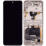 Motorola Moto Razr / Razr 50 (2024) Display + Frame (Main) - Beach Sand Refurbished