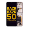 Motorola Moto Razr / Razr 50 (2024) Display + Frame (Main) - Beach Sand Refurbished