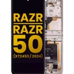 Motorola Moto Razr / Razr 50 (2024) Display + Frame (Main) - Beach Sand Refurbished