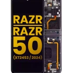 Motorola Moto Razr / Razr 50 (2024) Display + Frame (Main) - Koala Grey Refurbished