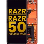 Motorola Moto Razr / Razr 50 (2024) Display + Frame (Main) - Spritz Orange Refurbished