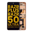 Motorola Moto Razr Plus / Razr 50 Ultra (2024) / Razr Plus (2025) Display + Frame (Inner) - Peach Fuzz Refurbished