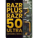 Motorola Moto Razr Plus / Razr 50 Ultra (2024) / Razr Plus (2025) Display + Frame (Inner) - Spring Green Refurbished