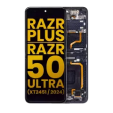 Motorola Moto Razr Plus / Razr 50 Ultra (2024) / Razr Plus (2025) Display + Frame (Inner) - Midnight Blue Refurbished