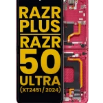 Motorola Moto Razr Plus / Razr 50 Ultra (2024) / Razr Plus (2025) Display + Frame (Inner) - Hot Pink Refurbished
