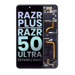 Motorola Moto Razr Plus / Razr 50 Ultra (2024) / Razr Plus (2025) Display + Frame (Inner) - Midnight Blue SVP