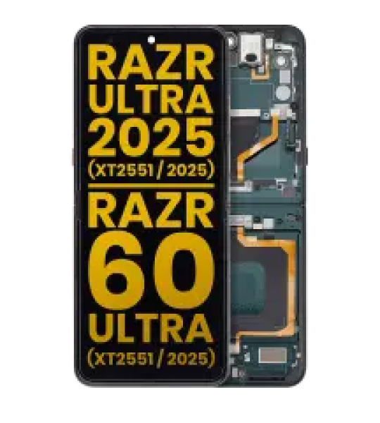 Motorola Moto Razr Ultra (2025) / Razr 60 Ultra (2025) Display + Frame - Scarab Refurbished