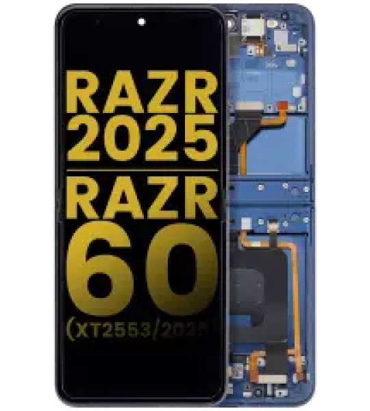 Motorola Moto Razr / Razr 60 (2025) Display + Frame - Gibraltar Sea Refurbished