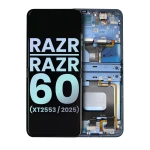 Motorola Moto Razr / Razr 60 (2025) Display + Frame - Gibraltar Sea SVP