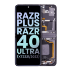 Motorola Moto Razr / Razr 40 (2023) Display + Frame (Inner) - Infinite Black SVP