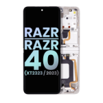 Motorola Moto Razr / Razr 40 (2023) Display + Frame (Main) - Vanilla Cream SVP