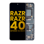 Motorola Moto Razr / Razr 40 (2023) Display + Frame (Main) - Sage Green Refurbished