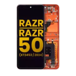 Motorola Moto Razr / Razr 50 (2024) Display + Frame (Main) - Spritz Orange Refurbished