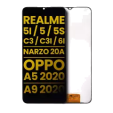 OPPO A5 (2020) / A9 (2020) / A11 / A11x / Realme 5i / 5 / 5S / C3i / 6i / Narzo 20A Display (No Frame) Refurbished