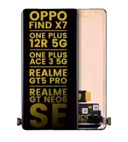 OPPO Find X7 / OnePlus 12R / OnePlus Ace 3 5G / Realme GT Series Display (No Frame) Refurbished