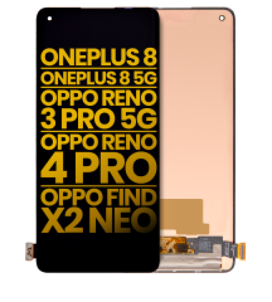 OPPO Find X2 Neo / Reno 3 Pro / Reno 4 Pro / OnePlus 8 Display (No Frame) Refurbished