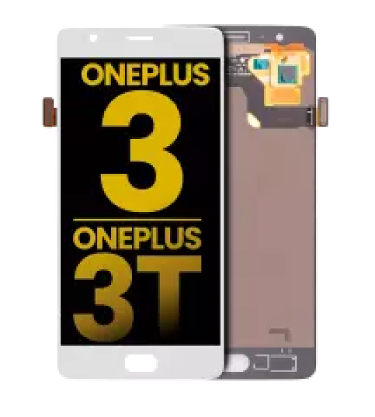 OnePlus 3 / 3T Display (No Frame) - White Refurbished